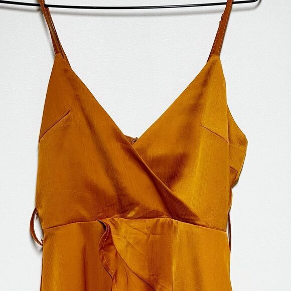 Here Comes The Sun
KHANDI FLOWY DATE NIGHT DRESS COPPER ORANGE Sz XS/6 - Picture 10 of 11